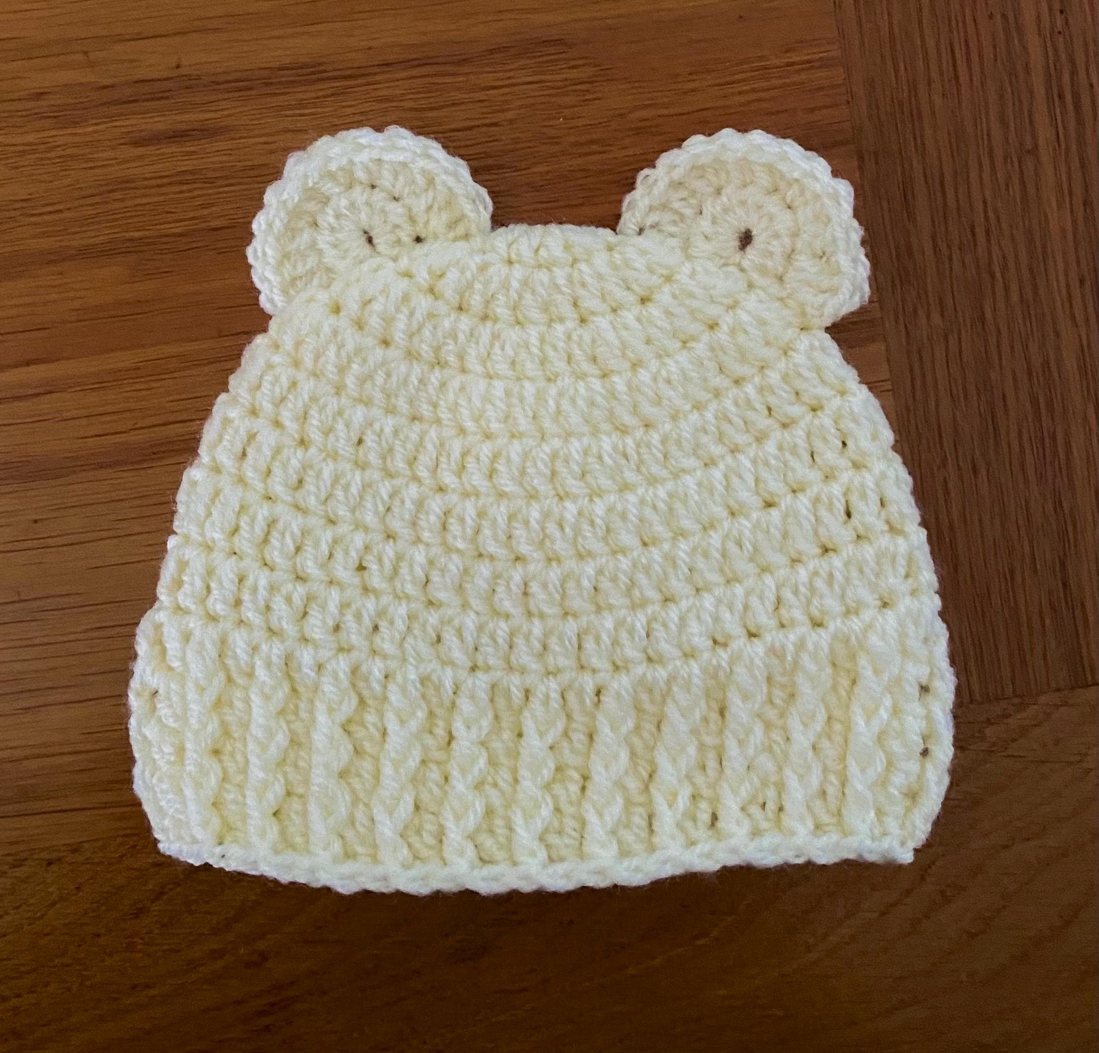 Baby Crochet Beanie Hat - Multiple Colours